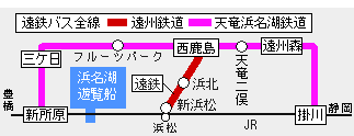 hamanako rail pass有効エリア図